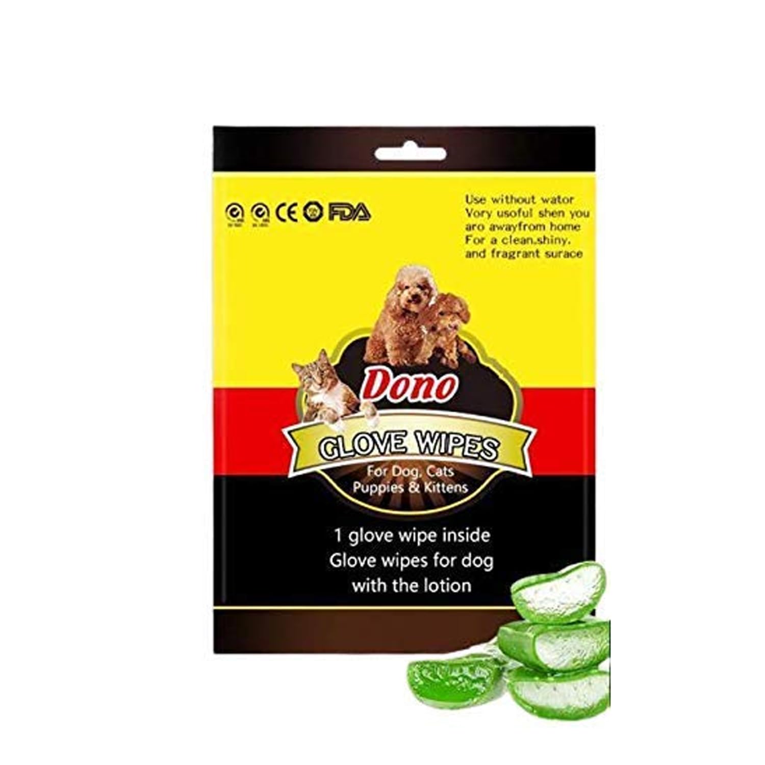 Dono Glove Wipes for Dogs and Cats, Pack of 12 pcs (B08L1125NL) Amazon Price History, Amazon Price Tracker