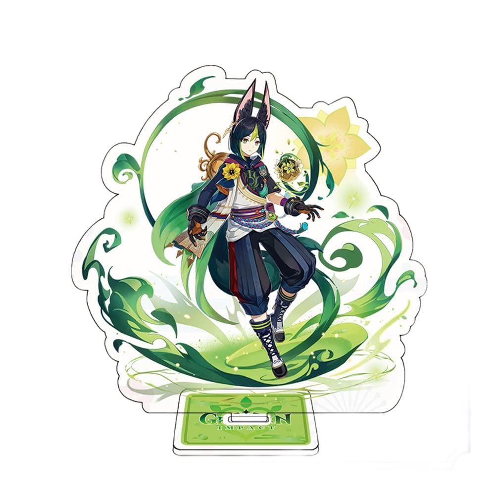 Tighnari Figure Stand Genshin Impact Characters Acrylic Ornaments Game Model Collections Peripheral