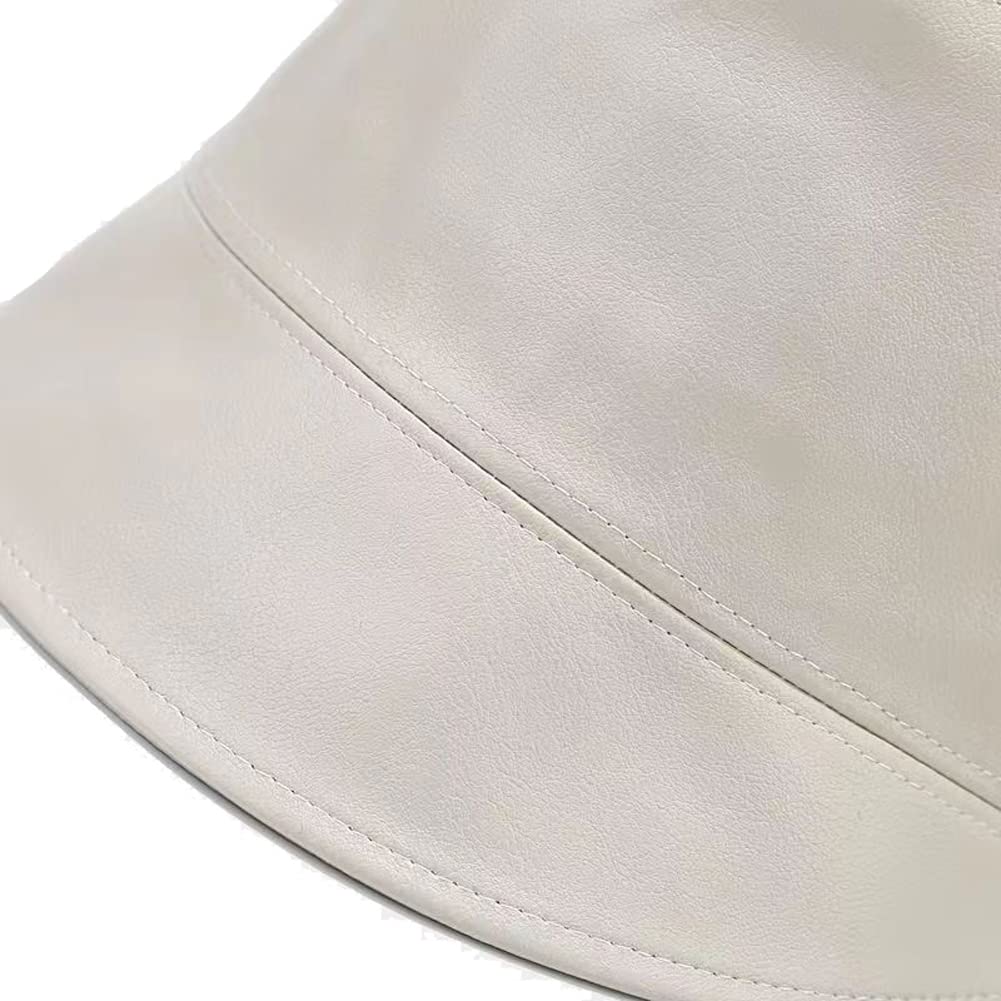 YY GEWETAO Leather Bucket Hat for Men Women, Packable Sun Hats, Fisherman Outdoor Summer Travel Hiking Beach Caps