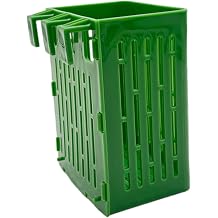 Gralara Aquarium Plant Holder Hanging Planter Cup Aquatic Grass Cup Small Plant Basket for Plant Growing Aquaponic Plant Cultivation, Green