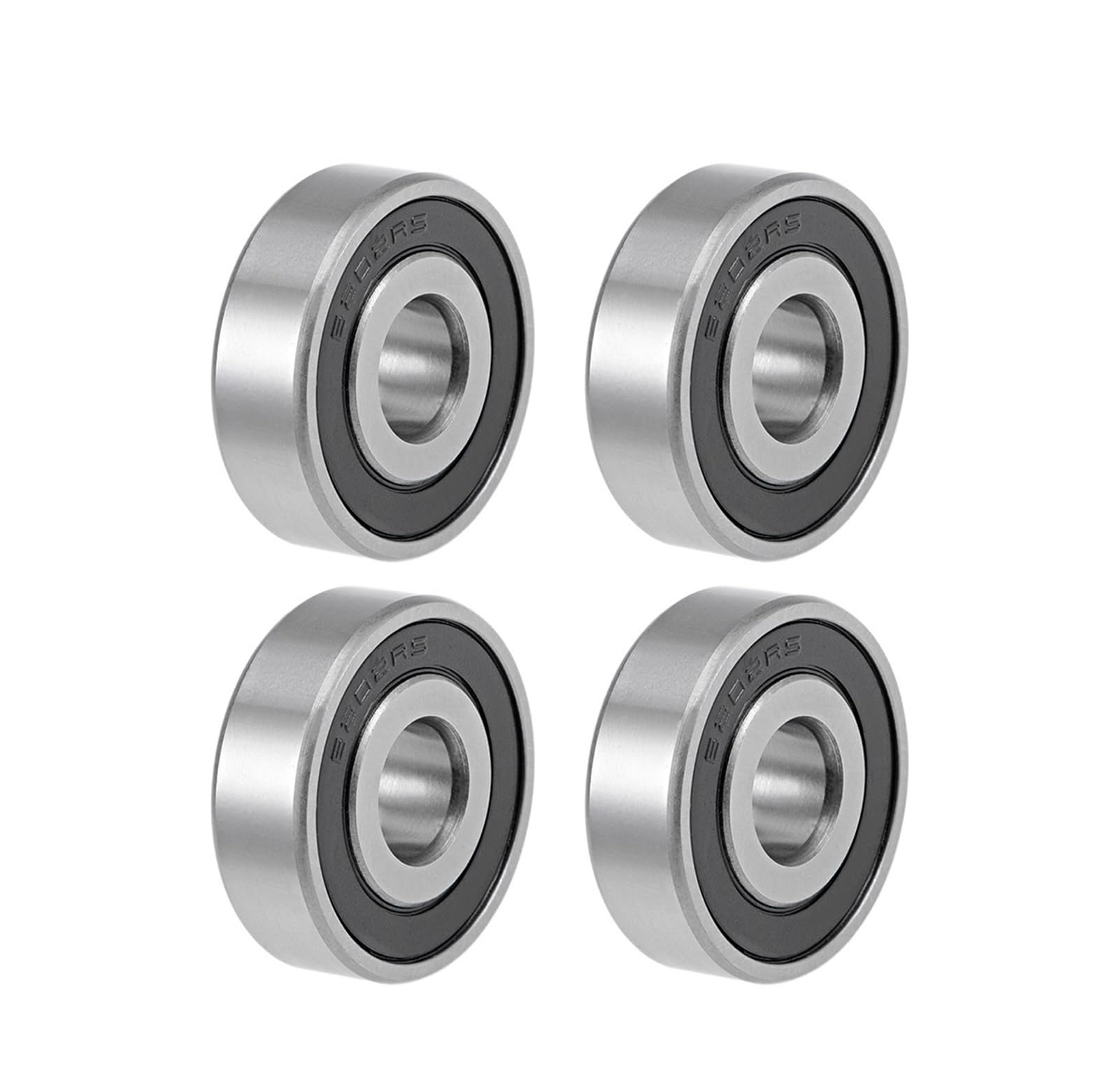 VSPPJYFG Bimetal Seal Shield Micro deep Groove Bearing 4pcs 6202-16-2RS 16 * 35 * 11mm Deep Groove Ball Bearings Double Sealed Chrome Steel