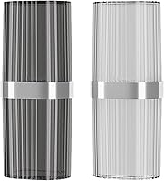 Vista 9 de Estuche de viaje para cepillos de dientes, contenedor de viaje portátil para cepillos de dientes, almacenamiento de pasta de dientes para escuela