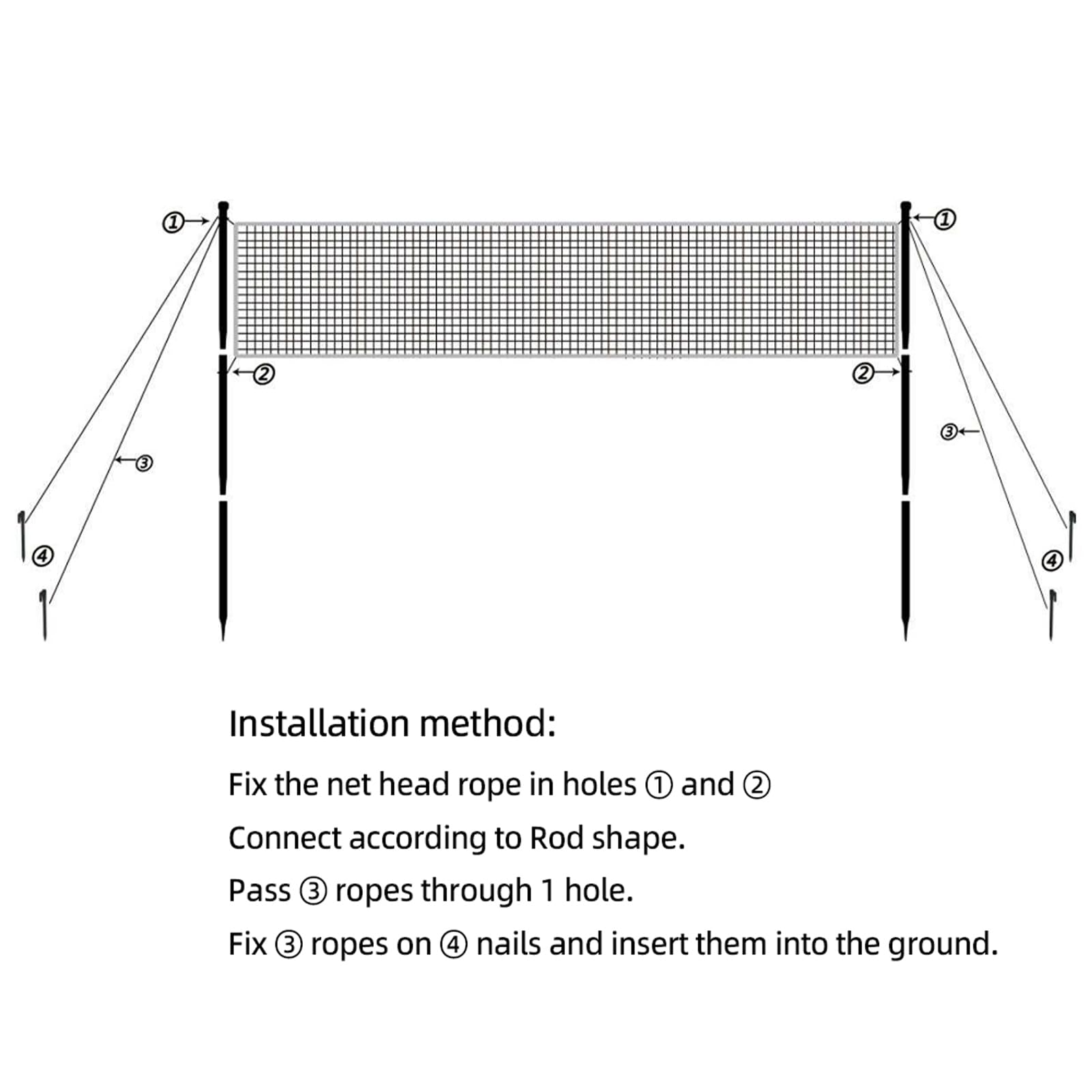 Combo de Red de Voleibol de Playa Portátil con Soporte y Pelota para Actividades Al Aire, Ideal para Playa y Parque, Material de PE de Primera Calidad