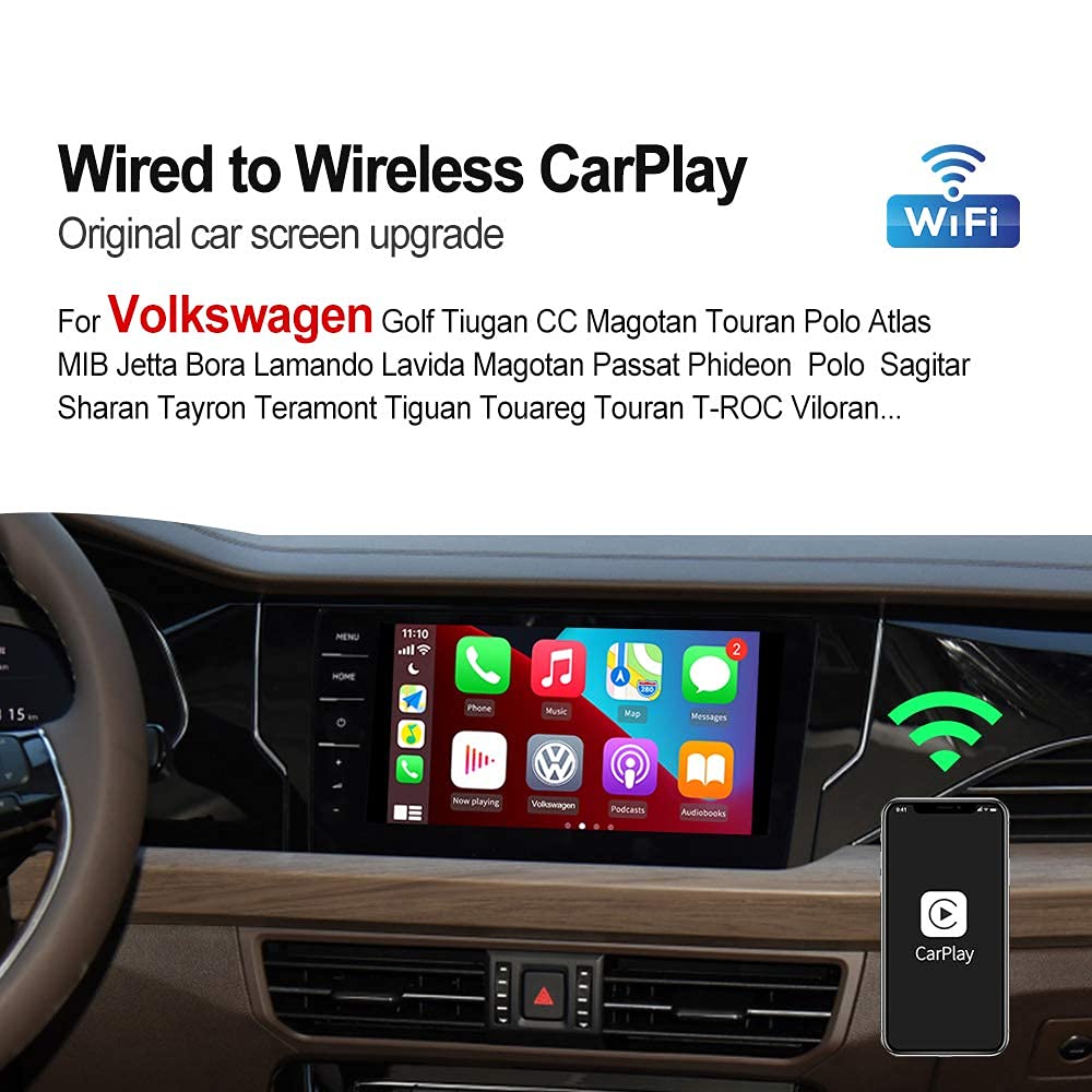 Carlinkit 3.0 Wireless CarPlay Adapter(TypeC design) for Volkswagen