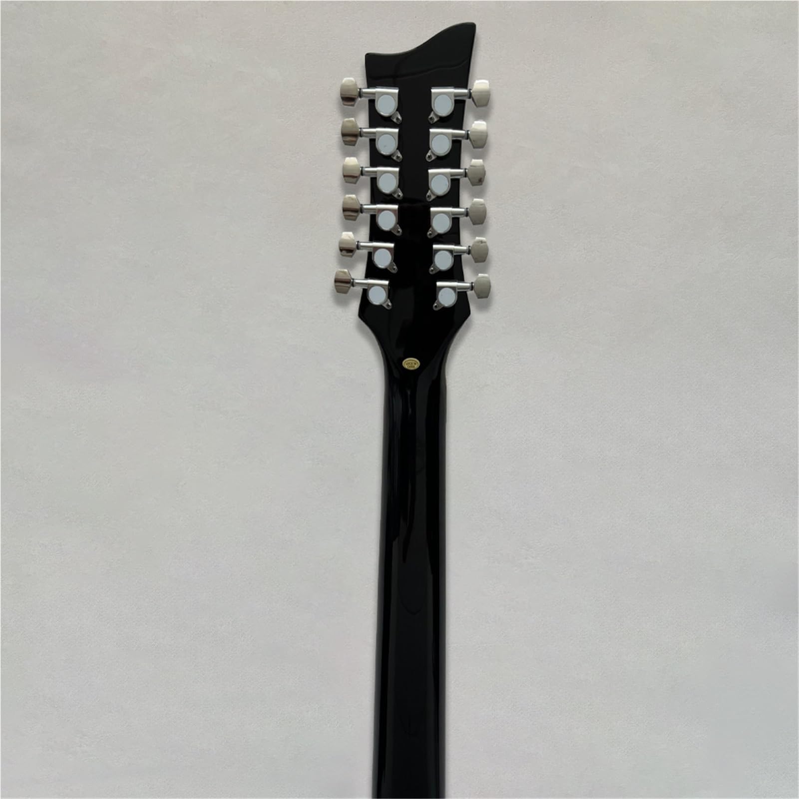 Chitarra Elettrica A 12 Corde Con Foro A F Nero Corpo In Mogano Pickup Humoke Chitarre Elettriche Principianti