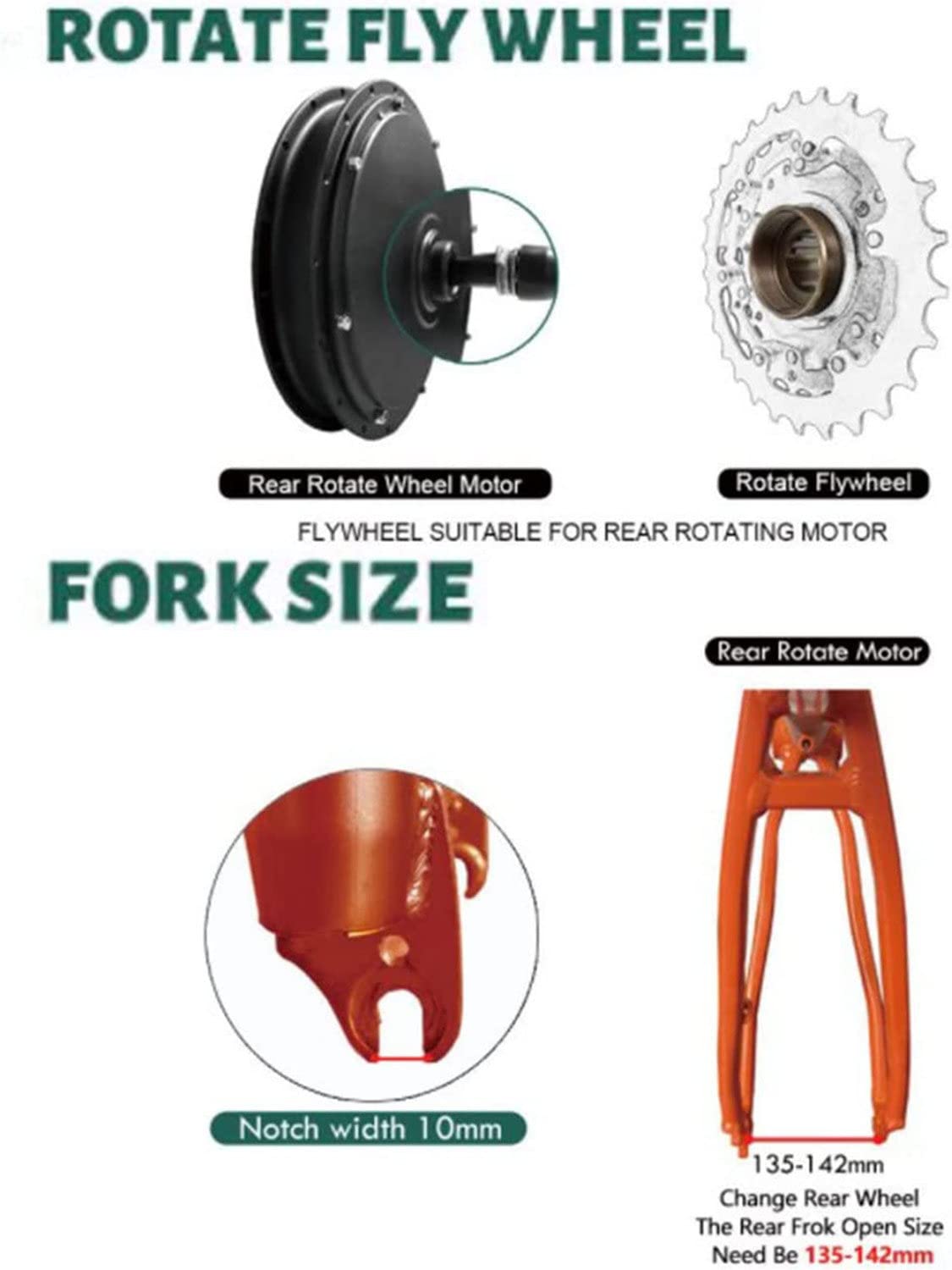 Kit di conversione bici a ruota libera ruota posteriore elettrica Kit bici elettrica Kit di conversione motore bici elettrica per pneumatici da 20 "/24"/26"/27,5"/28"/29"/700C 36V/250W-27.5inch
