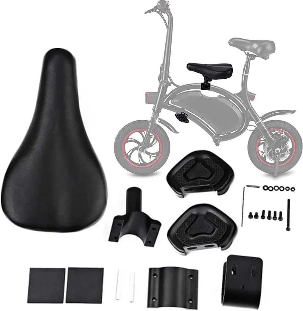 Set of Children Saddle Seat Foot Pedals Bicycle Saddle Child Ebike Seats for F - Wheel DYU D3F 14 Inch Mini Folding Electric Bike - Toddler Bike Seat for Children 2~6 Years