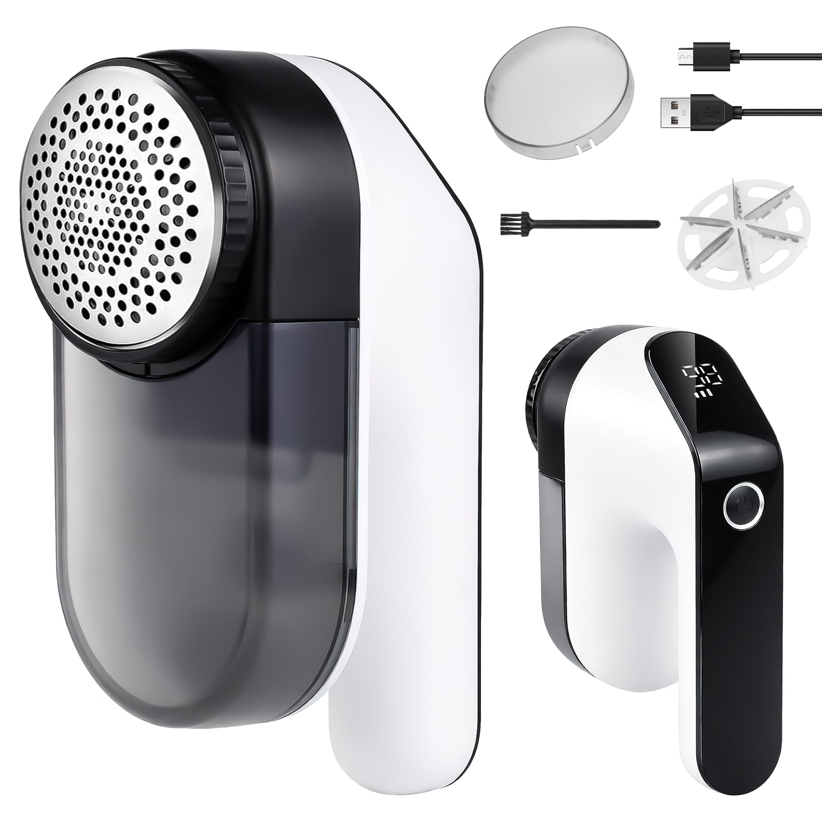 Rechargeable Fabric Shaver, Electric Lint Remover for Clothes, 6 Leaf