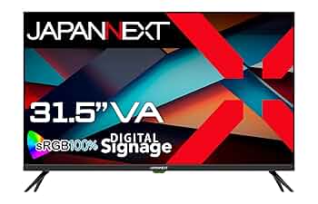 Amazon.co.jp: JAPANNEXT 31.5インチ VAパネル搭載 FWXGA