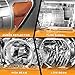 WEELMOTO Headlight For 2007-2013 Toyota Tundra (Fits Models WITHOUT Level Adjuster Only) For 2008-2017 Toyota Sequoia (Fits 12-14 Sequoia Models WITHOUT Headlight Washer Only)