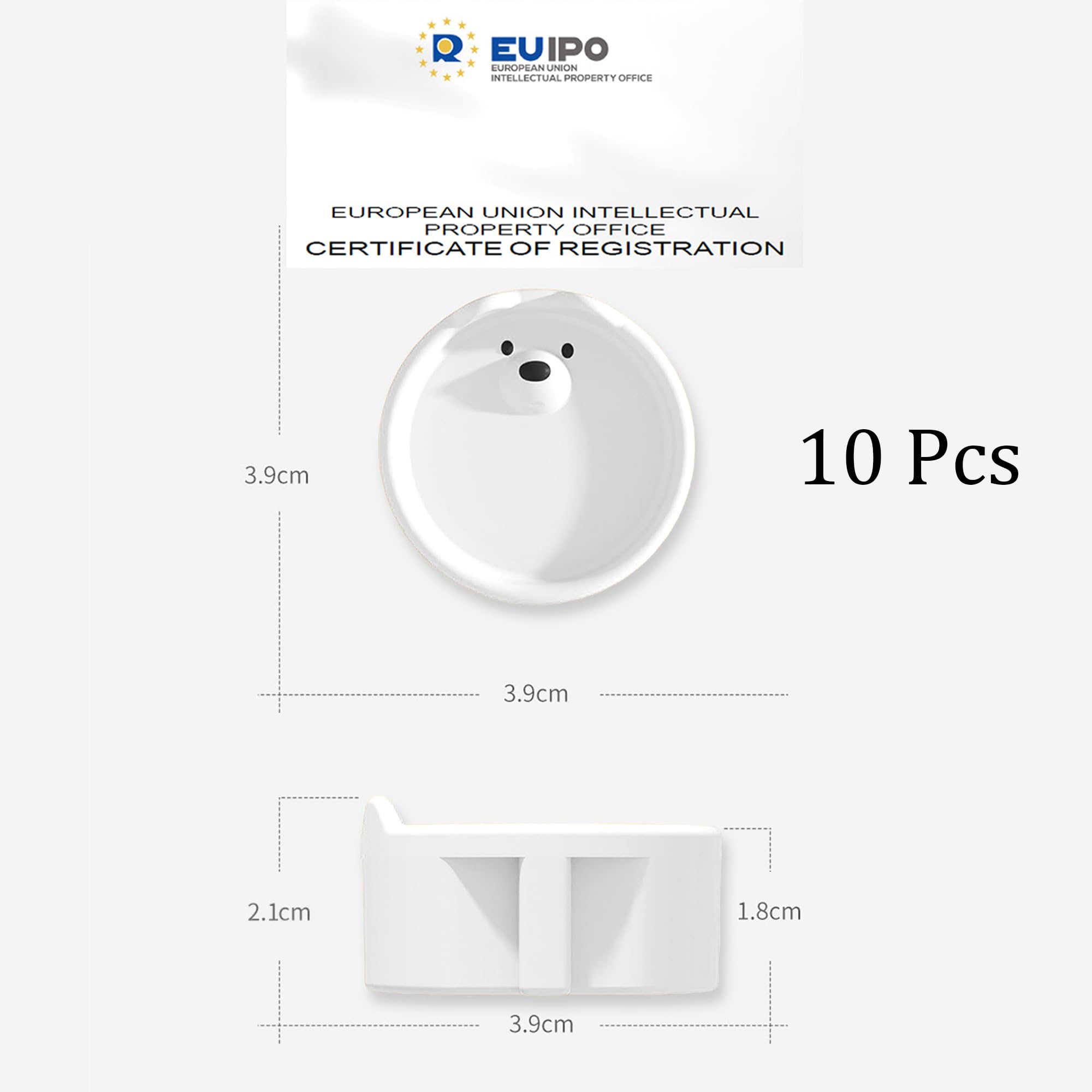 Cache-prises Décoratifs En Silicone - Lot De 6 | Protection Enfant Et Anti-poussière | Design Ours Mignon