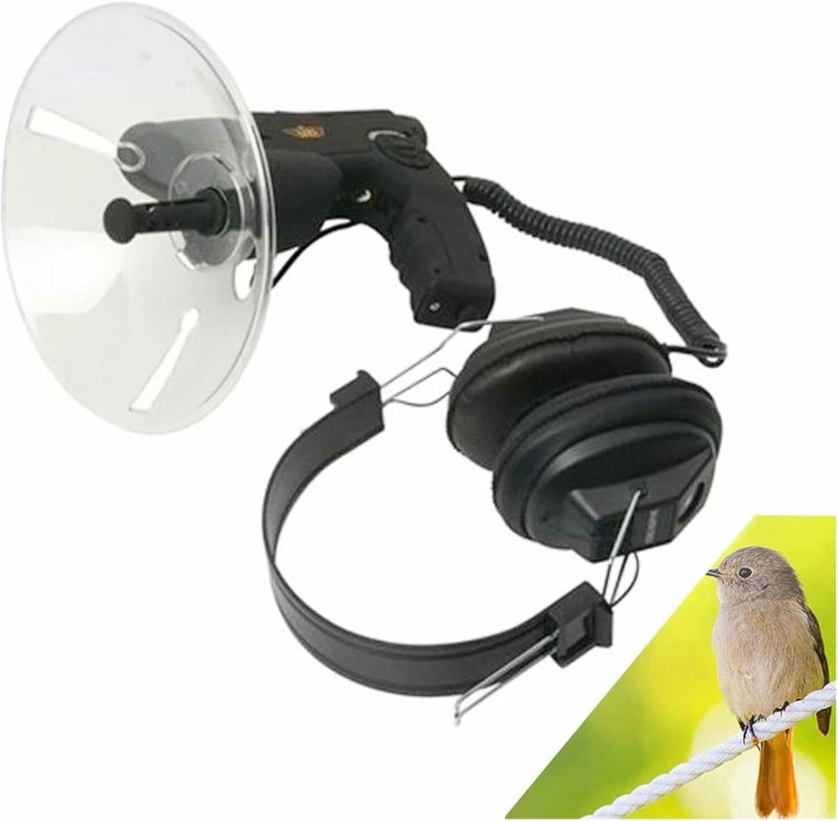 Oreille d'espion bionique avec microphone parabolique longue portée 300 pi et zoom optique 8X