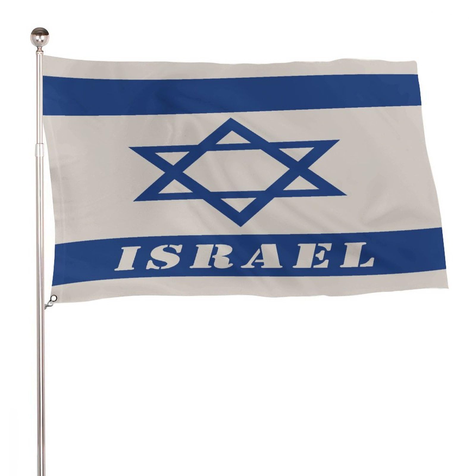 Drapeaux d'Israël 152 x 244 cm - Décoration de fête extérieure grand format