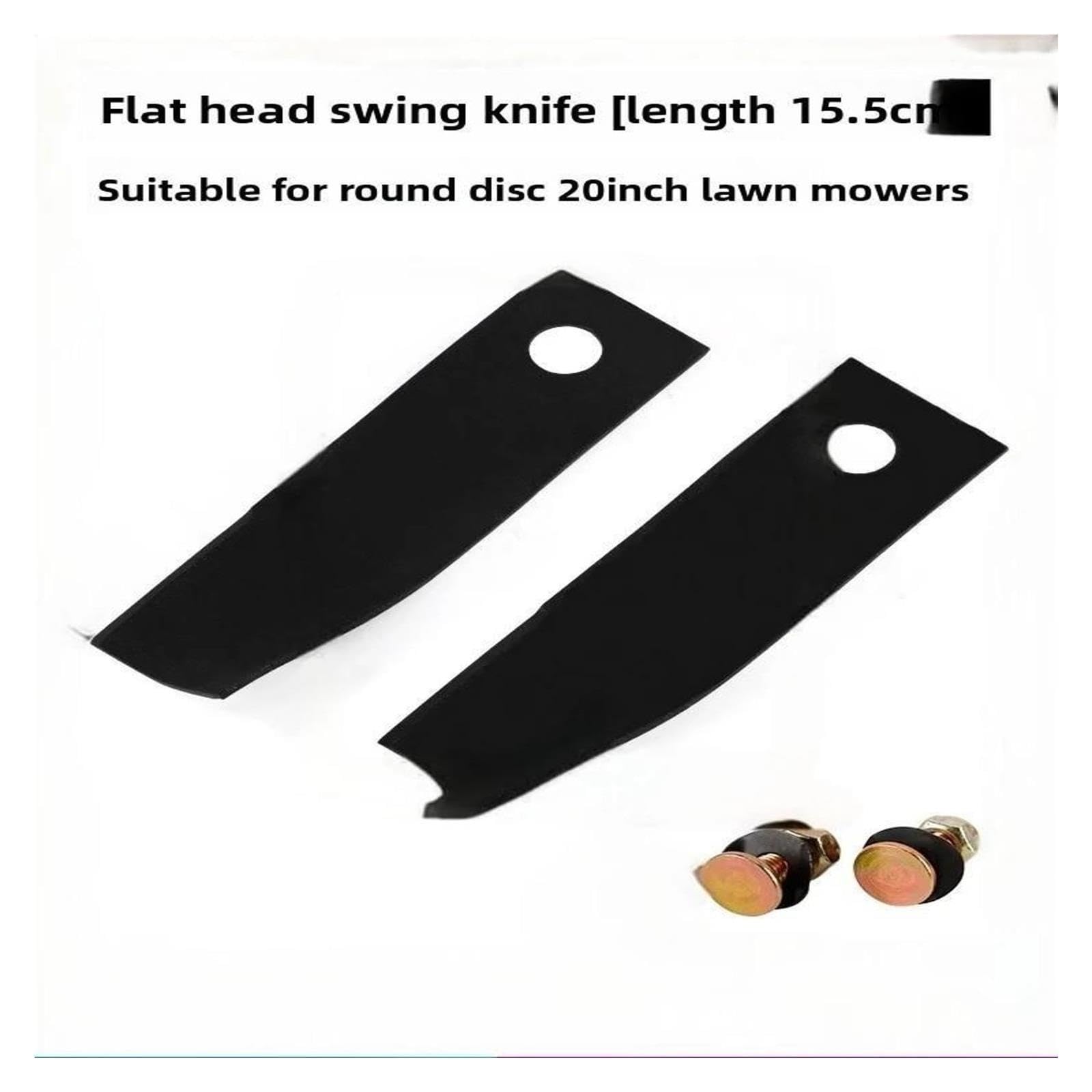 Lama Da Taglio for Tosaerba, Pezzo Di Ricambio Compatibile Con Tosaerba A Spinta Manuale HRJ216 Q Con Motore GXV160(Flat head15.5cmX4.5)