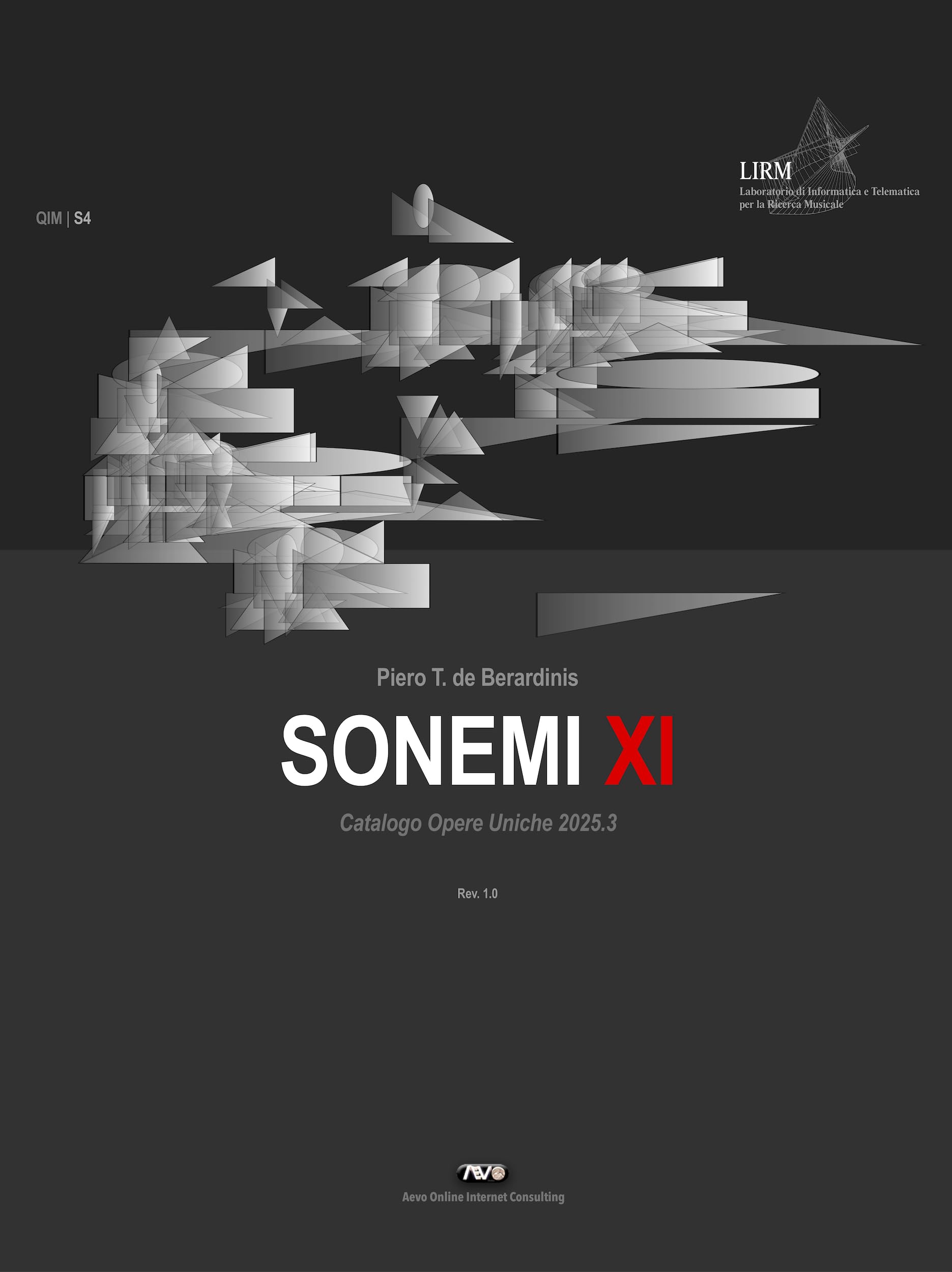 Catalogue Sonemi Opere Uniche 2025.3 Vol. XI livre d'art italien de collection pour connaisseurs