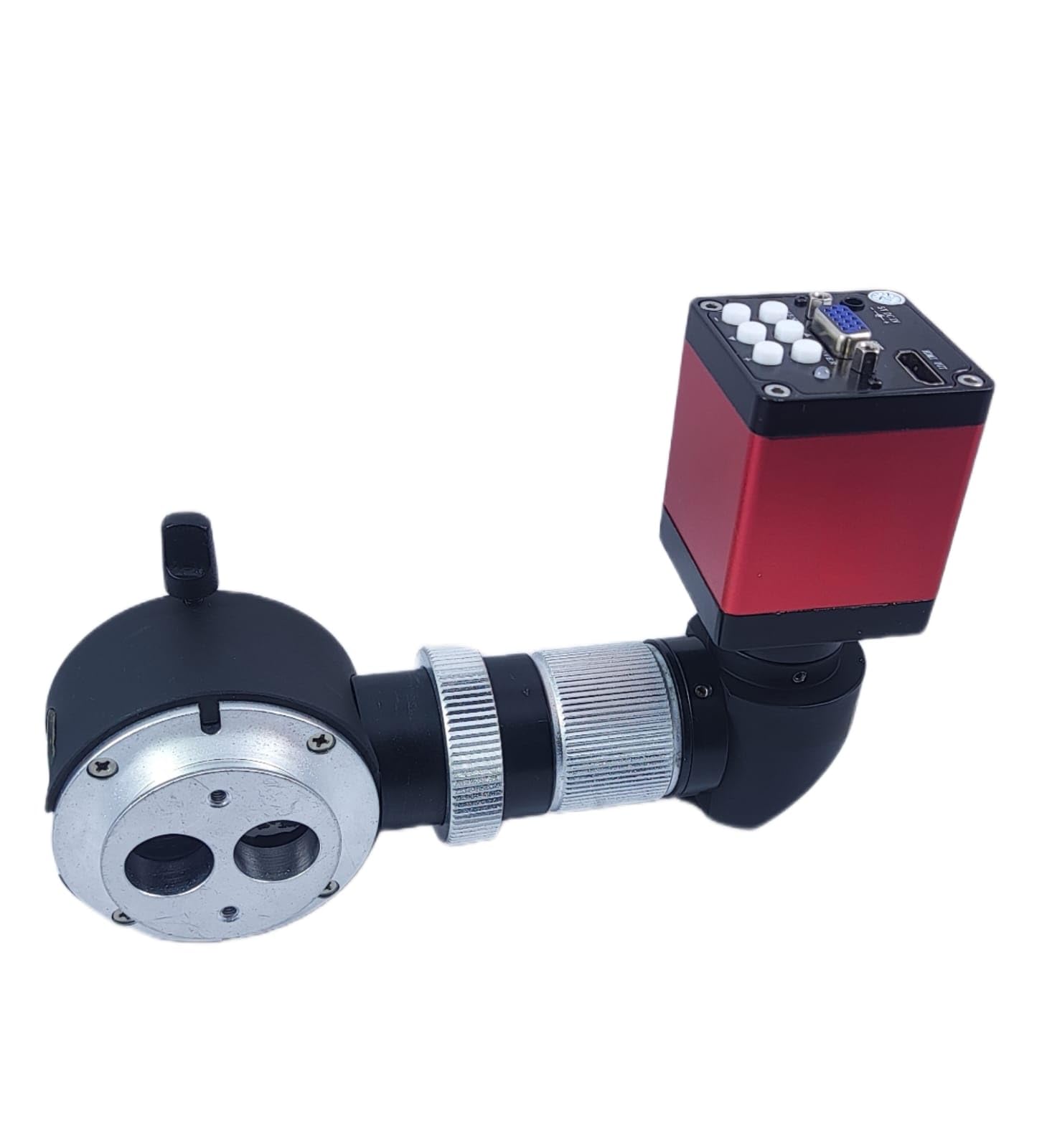 Saidevi Medicams Beam Splitter with C-Mount Adapter Compatible with Zeiss-Type, Topcon, Labomed Operating Microscope, Slit Lamps with Full HD HDMI/VGA 13 Megapixel Camera