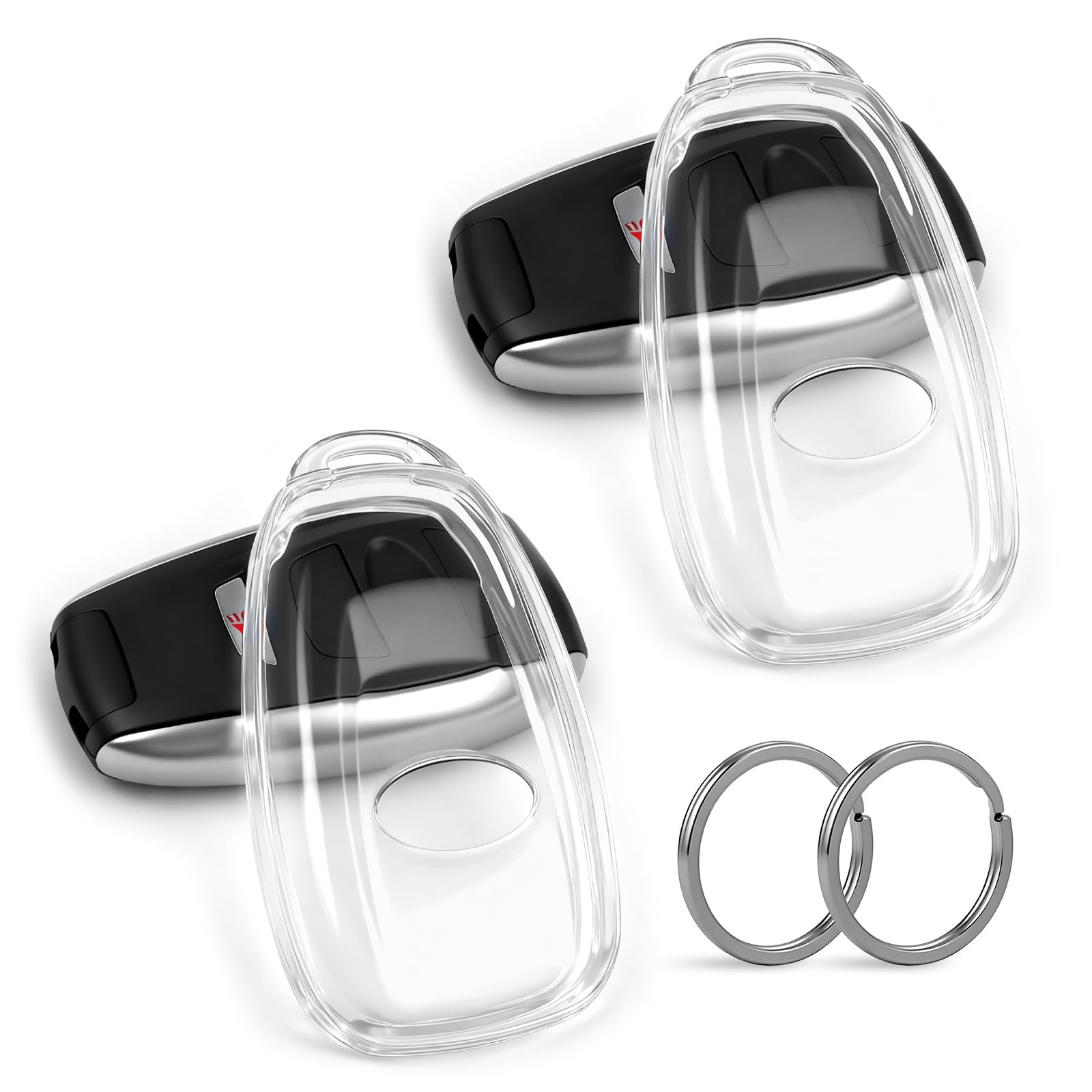 Photo 1 of Amazauto Clear TPU Key Fob Cover, Compatible with Subaru Outback Forester Legacy Ascent WRX BRZ STI Impreza CrossTrek etc, Transparent Soft Key Case (Clear, 2 Pcs)