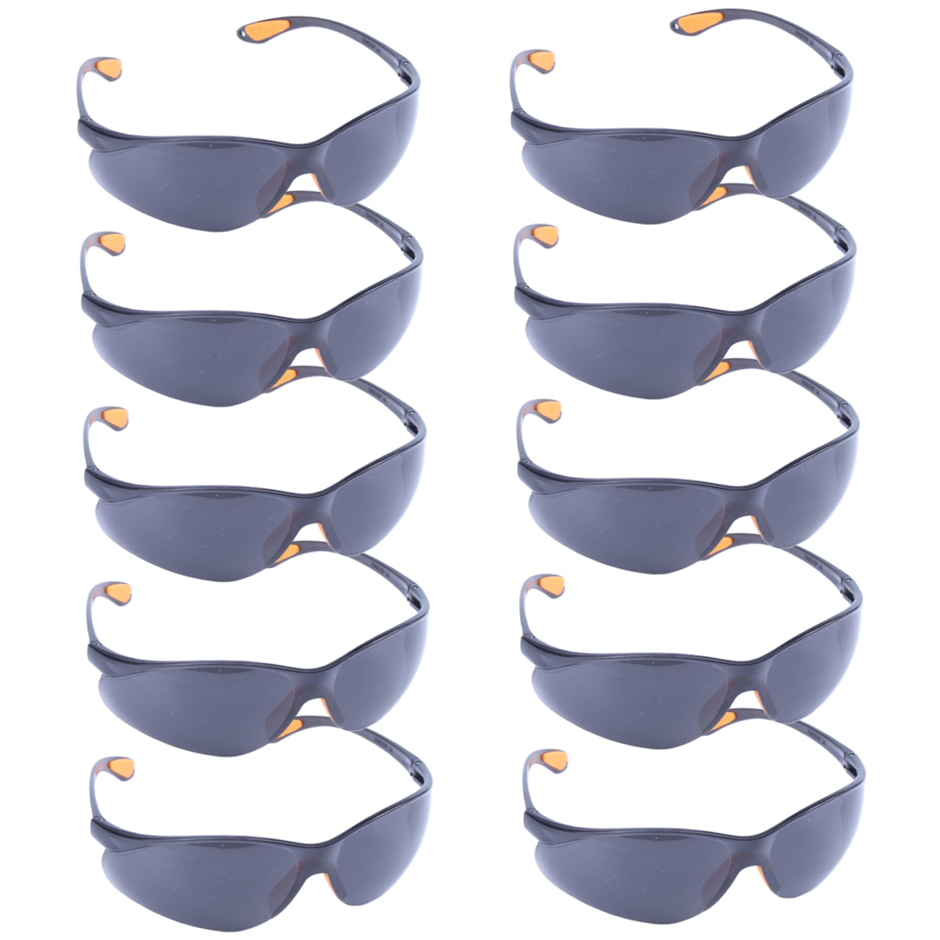 Jcasbdn 10Pcs Safety Glasses Protective Windproof Dustproof Lightweight Comfortable Tinted Safety Glasses