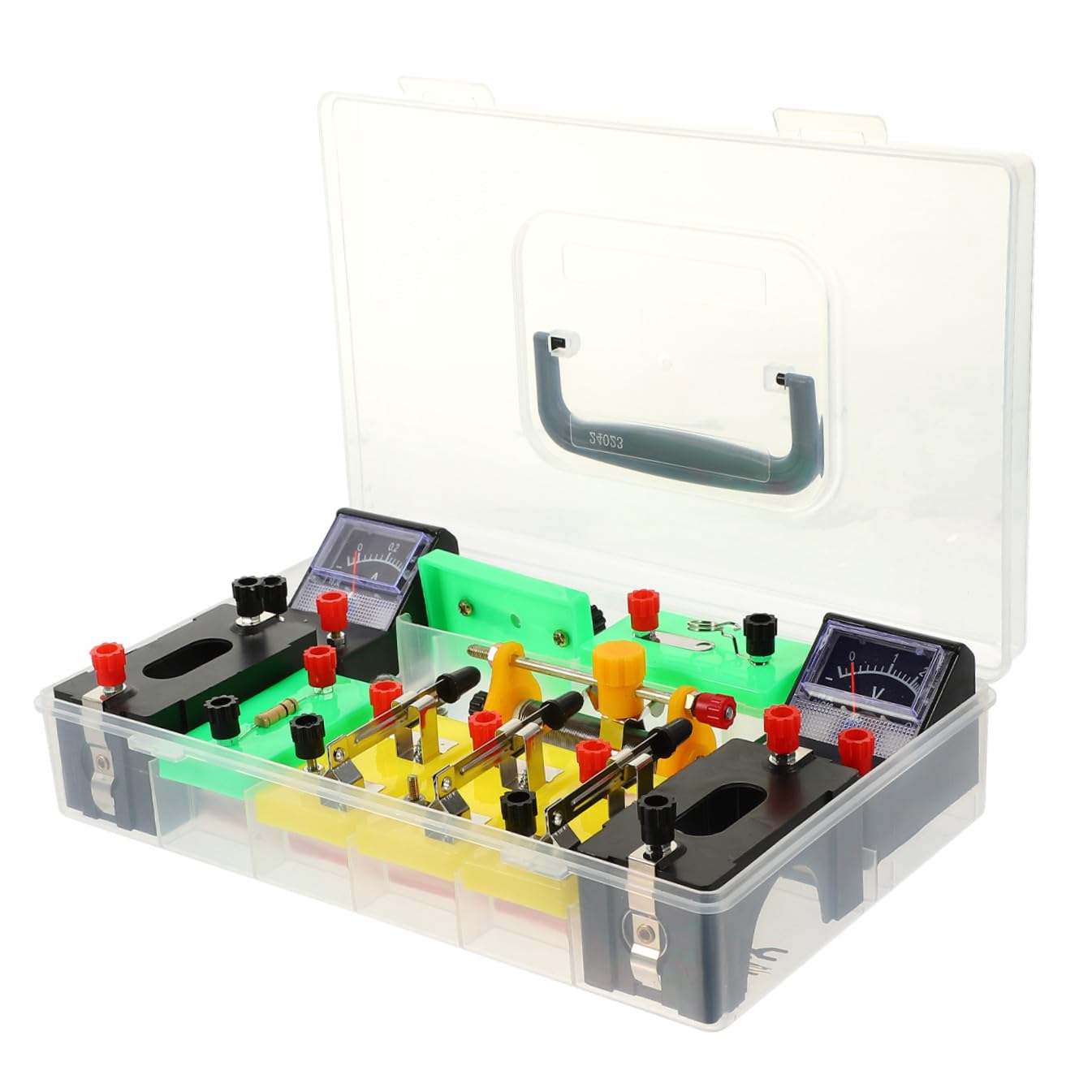 Homoyoyo Kit di Esperimenti di Eletticità per Scuola Media in Pvc Design Portatile per Studenti e Insegnanti, Attrezzatura Didattica per Comprendere i Fondamenti Colore Casuale