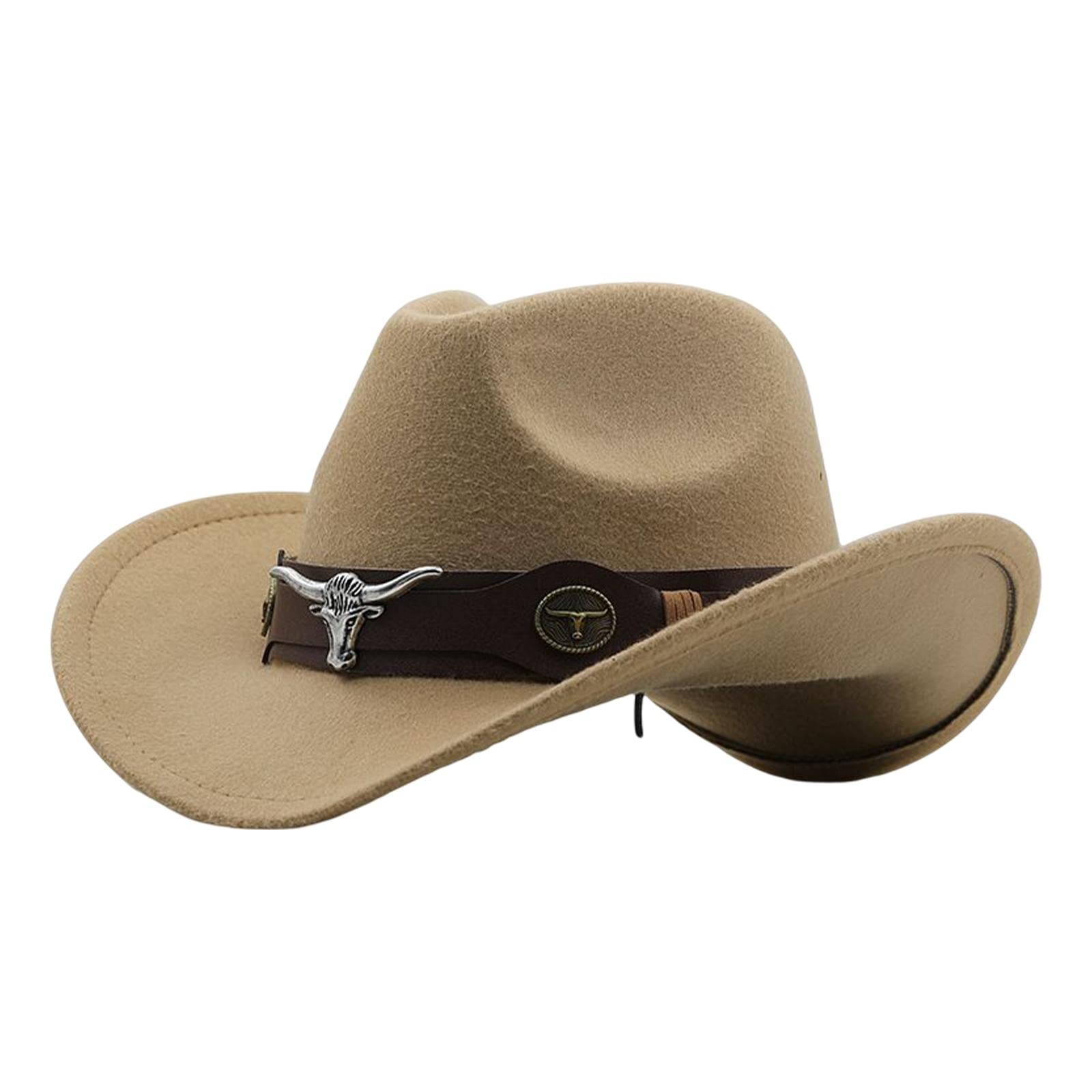 MYADDICTIONCowgirl Hat Breathable Casual Cowboy Hat for Women Men Fall Short Trips Camel Clothing, Shoes & Accessories | Womens Accessories | Hats