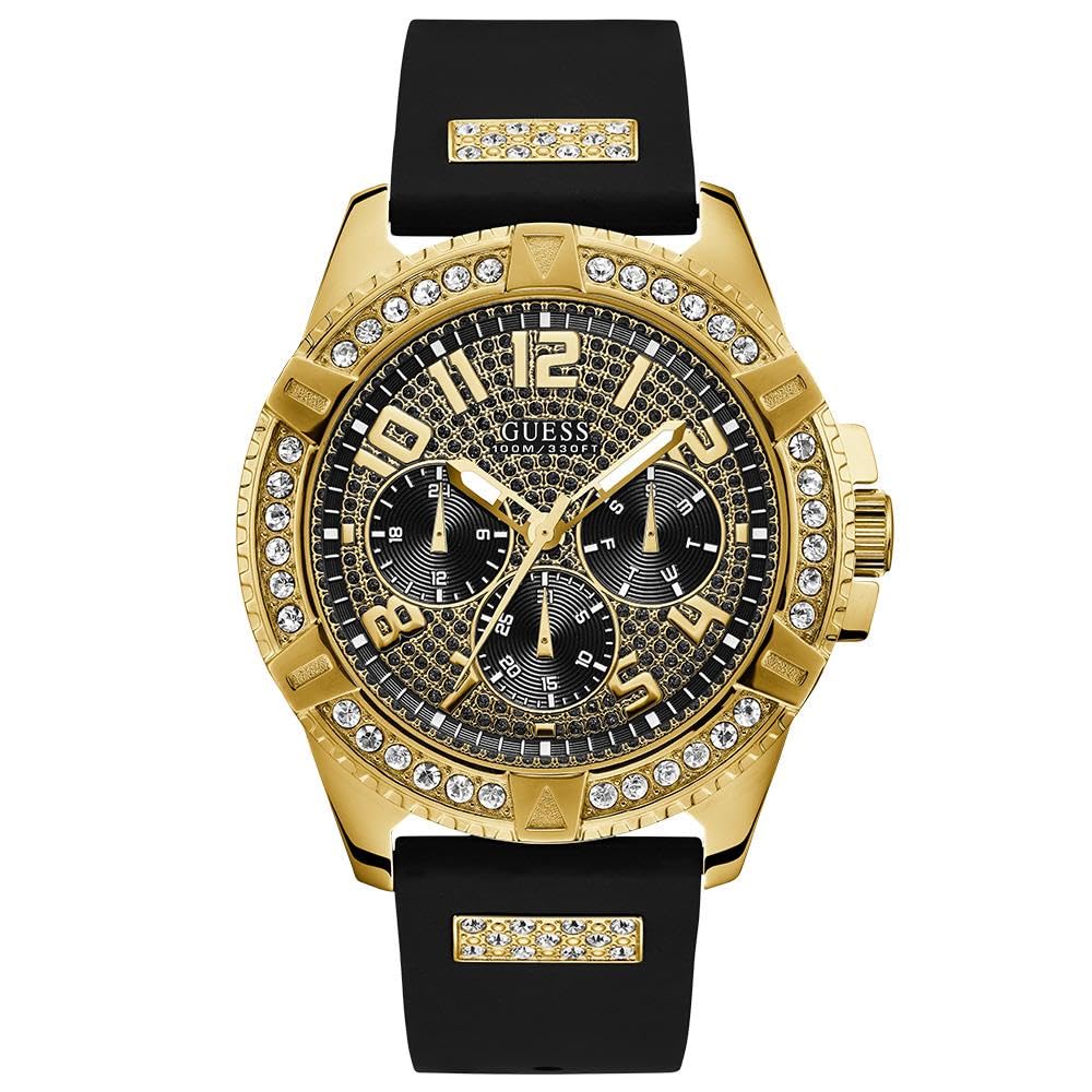 Guess Silicone Analog Black Dial Mens Watch-W1132G1, Band Color-Black (B07F3GCV5F) Amazon Price History, Amazon Price Tracker