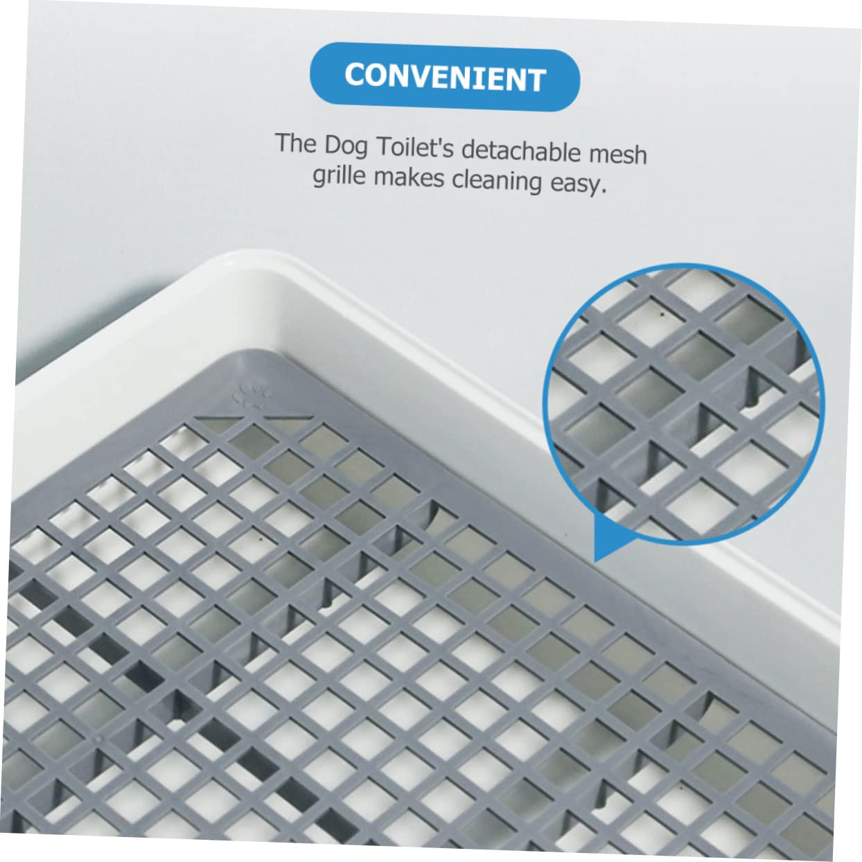GRIRIW Mesh Dog Toilet for Puppy Training Small Dog Litter Tray Plastic Pet Potty Grid