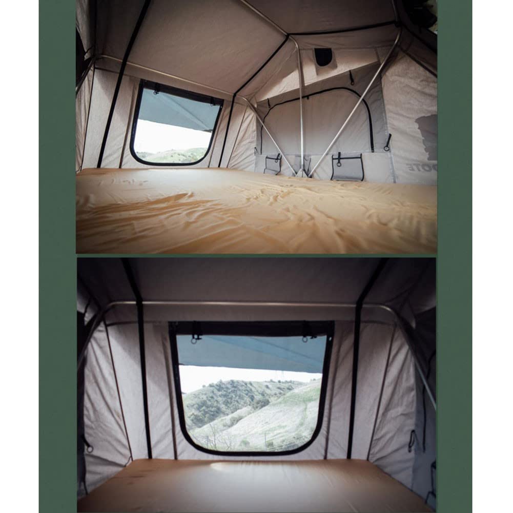 HYQHYX Tente Voiture 00 Tente de Toit de Voiture, Tente de Toit de Camping Camion SUV avec échelle, Grand Espace extérieur imperméable et Respirant