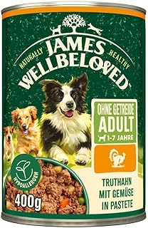 JAMES WELLBELOVED Dog Tin Grain Free Turkey Pate 6 x 400 g product image