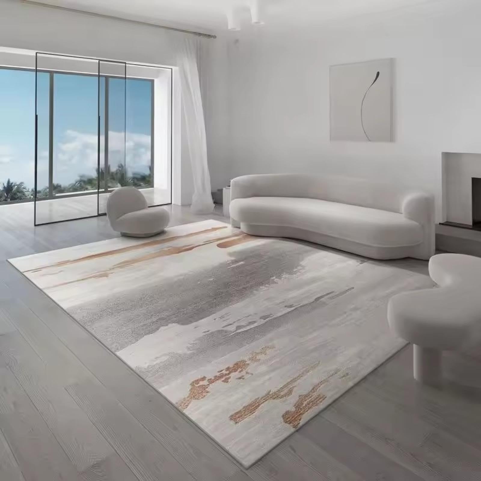 Tapis nordique pour salon moderne 90x120cm grand tapis de sol
