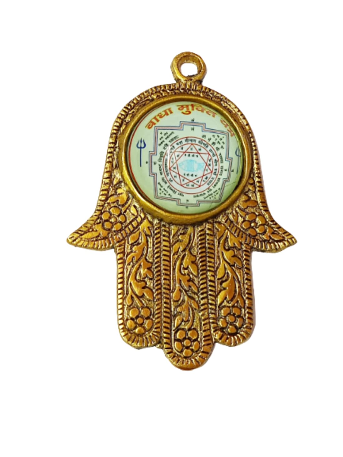 Balaji Traders - Hand - Shri Shree Badhamukhti Yantra - For Pooja Meditation Business Health and Wealth Vastu Vyapar Vridhi Yantra Kast Nivaran yantra Multicolour