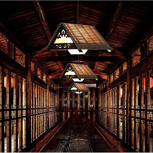 Preisvergleich Produktbild Chinesischen Stil Kronleuchter Pendelleuchte Kreative Persönlichkeit Massivholz Wohnzimmer Restaurant Lichter Bambus Lichter Retro Teestube Koteletts Kronleuchter 1 Stücke Warme Kreative Bel