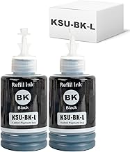 【BAALAND】エプソン用 KSU-BK KSU-BK-L 大容量 互換インクボトル 2パック ブラック 顔料 140ML 対応機種:EW-M5071FT/EW-M5071FTE/EW-M660FT/EW-M660FTE/PX-M160T/PX-M160TE/PX-S160T/PX-S160TE