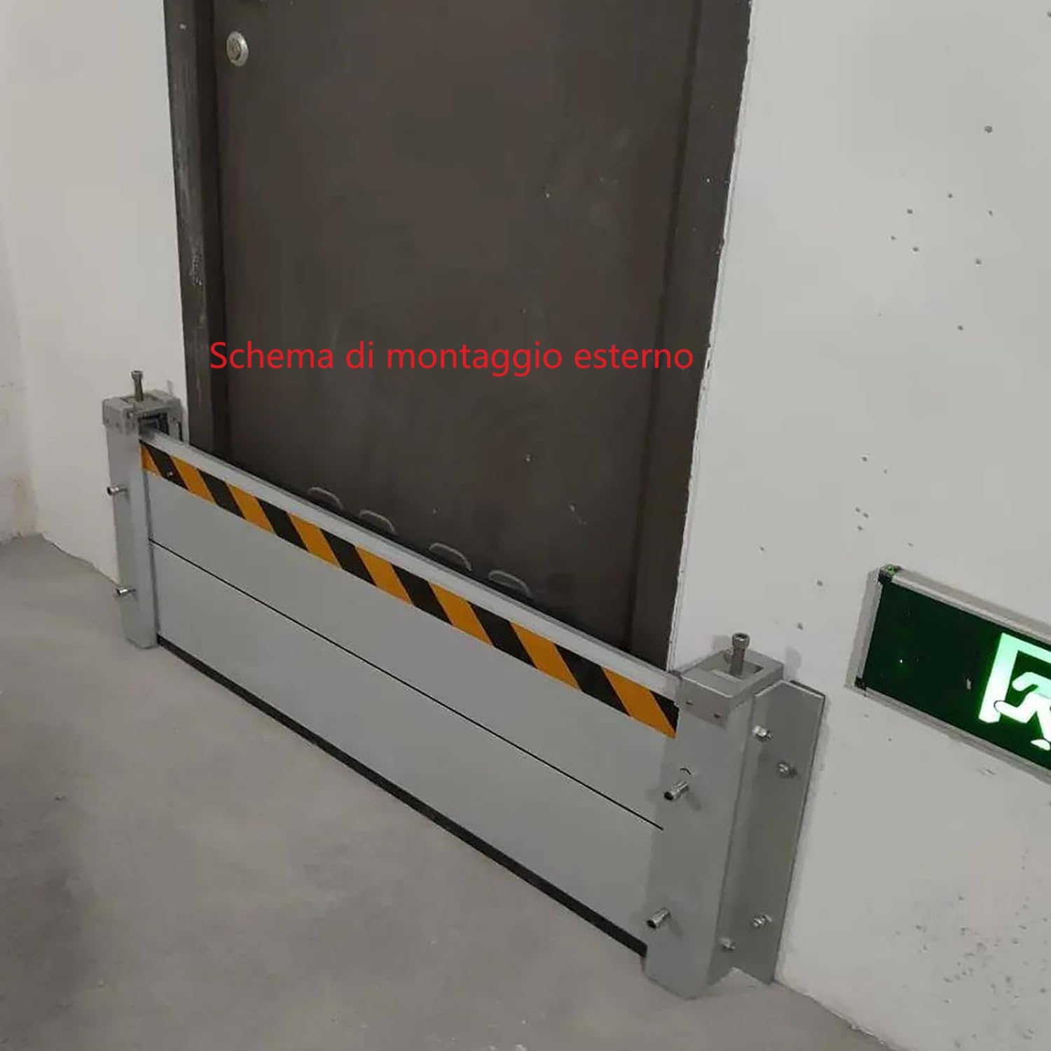 Alluminio Paratie antiallagamento, Paratia antiallagamento, Barriera antiallagamento, Barriere antiallagamento come alternativa ai sacchi di sabbia,Tenuta e durata elevate (100 * 60)