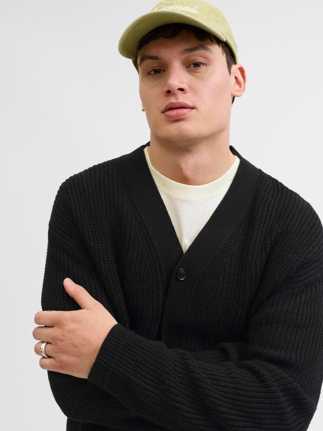 JACK & JONES Jjconnor Knit V-Neck Cardigan Jjconnor - Cardigan con Scollo a V Uomo (Pacco da 1)