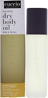 Cuccio Naturale Hydrating Dry Body Oil - Milk & Honey, Paraben-Free, 3.38 Oz