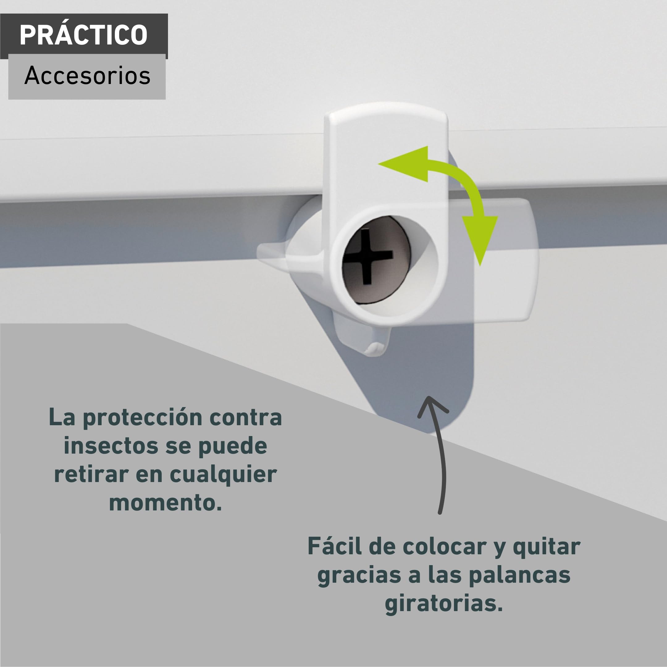Windhager Juego de Hojas de mosquitera para Ventanas, Accesorios para mosquiteras, repuestos para mosquiteras, Marco Tensor de Ventana, Incl. Tornillos, fácil Montaje, 4 Piezas, Blanco