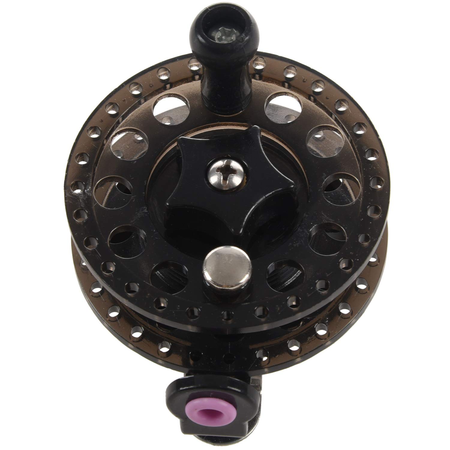 ROBMNE Plastic Ice Fishing Reels Fly Fishing Tackle Round Wheel Fishing Accessories