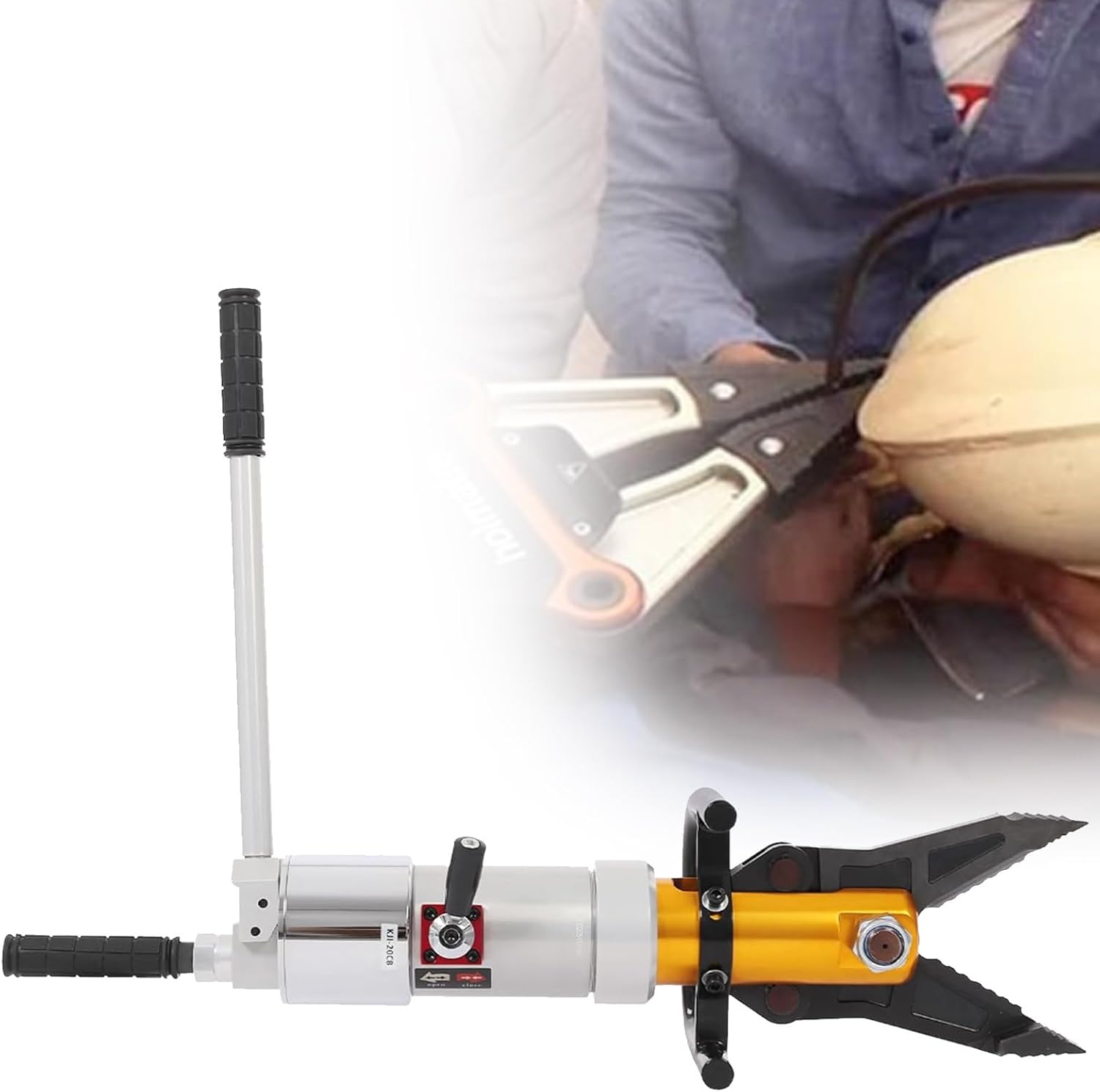 Hydraulic Stretching Plier for Accident Emergency Rescue, Hydraulic Rescue Plier with 18T Cutting Force and 5.5T Expansion Force, Portable Hydraulic Expansion Plier AluminumAlloyBox