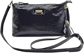 Bolsa Transversal Feminina Couro Legítimo Alça Regulável Bolso Interno
