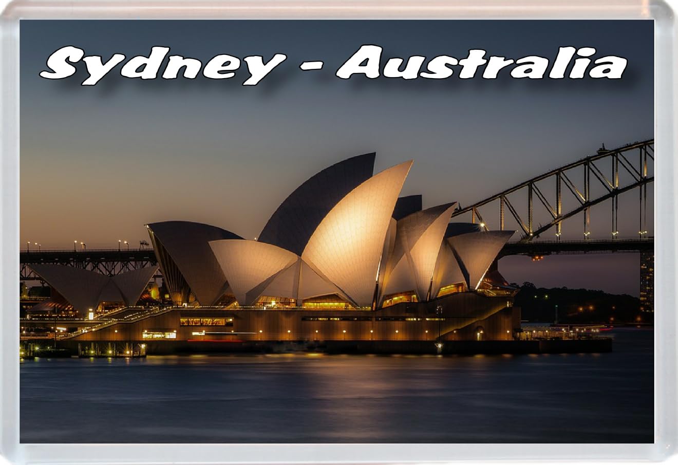 Baked Bean Store Multicolor Sydney - Australia - Jumbo Fridge Magnet 96 X 67Mm Bbsfhm1471