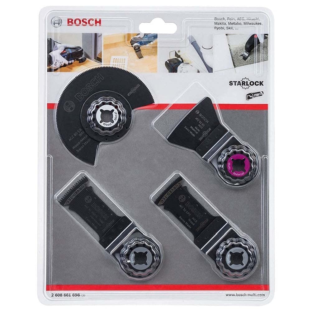 Bosch Professional: narzędzie wielofunkcyjne Multi-Cutter GOP 40-30 400 W & Bosch Accessories 4-CZĘŚCIOWY ZESTAW DO PODŁÓG I ZABUDOWY