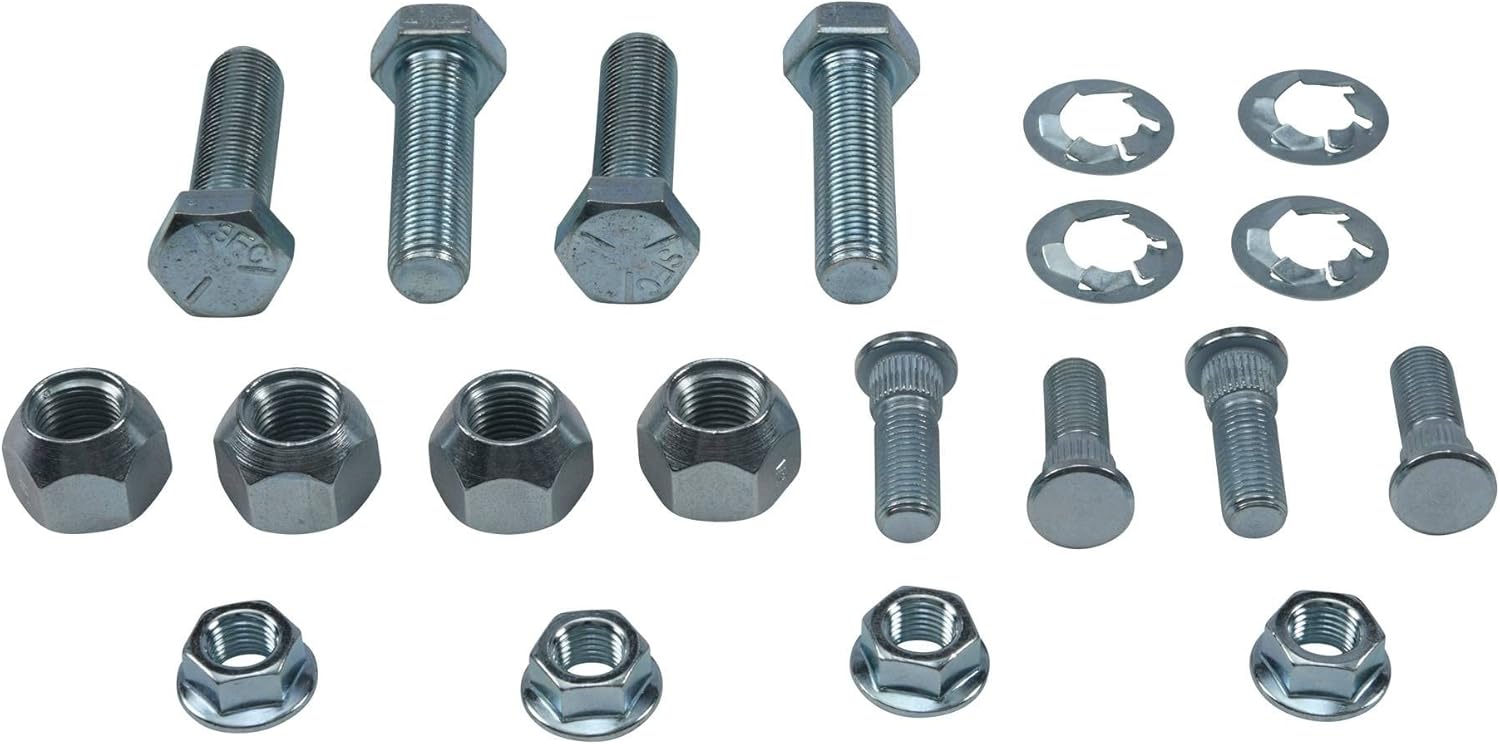 All Balls Racing 85-1138 Wheel Stud and Nut Kit Compatible with/Replacement For Polaris Magnum 325 4x4 HDS AA, Magnum 325 4x4 HDS FB, Magnum 500 4x4, Magnum 500 4x4 HDS AA, Magnum 500 4x4 HDS FB 2001