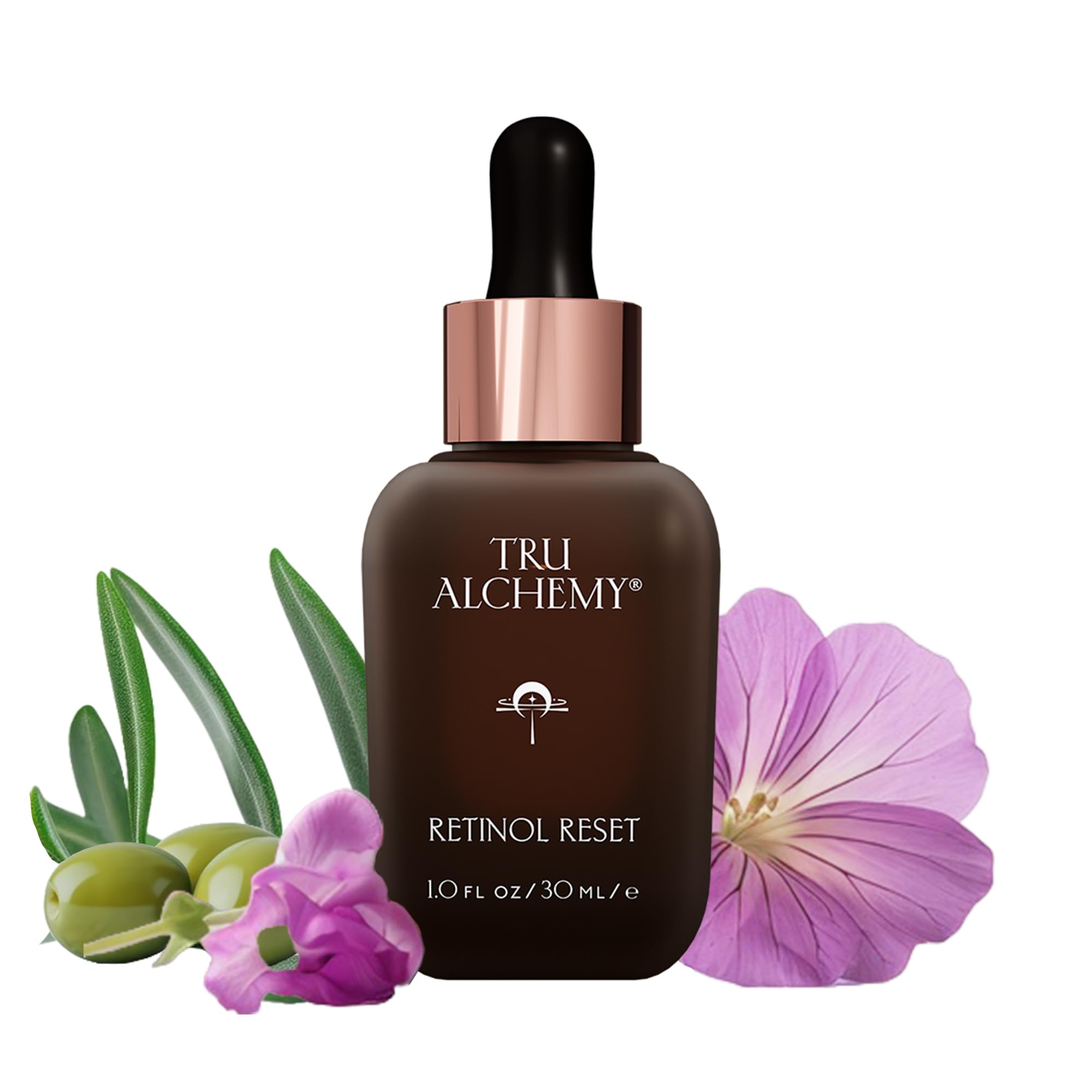 Tru Alchemy Retinol Reset Revitalizing Retinol Serum for face - Wrinkle Appearance Serum & Cream for Face w/Bakuchiol, Niacinamide for Overnight Renewal w/Long-Term Radiance - 1 fl oz