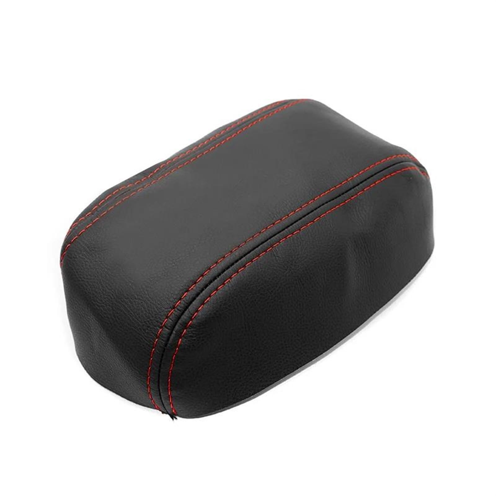 Piwine Black-Red Line Car Decoration Car Interior Microfiber Leather Center Control Lid Armrest Box Cover Sticker Trim For Civic 1996-2000(Black-Red Line)