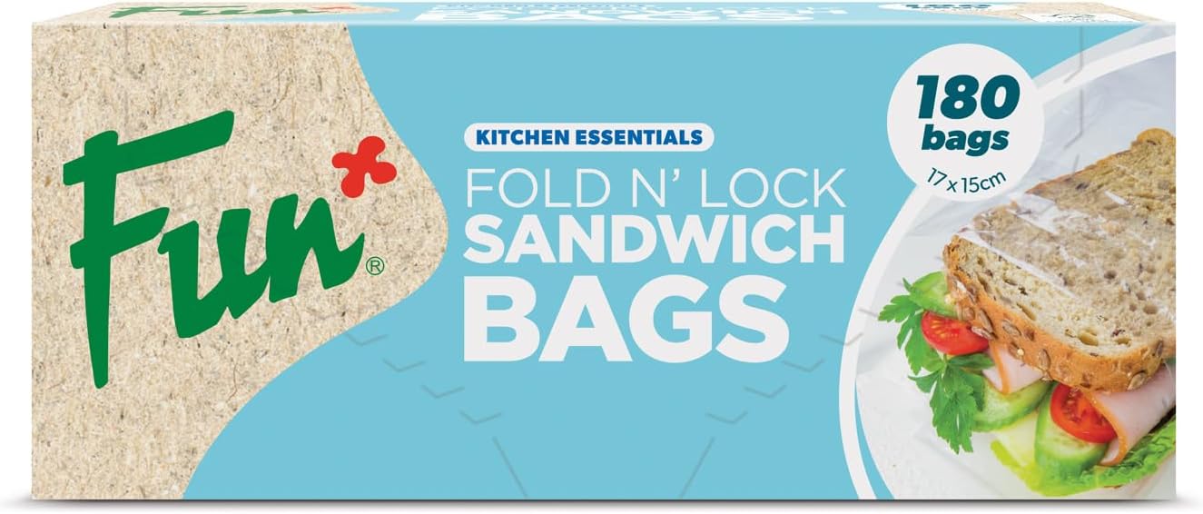 FUN BY AL BAYADER فن Indispensable Fold N Lock Sandwich Bags - Pack Of 180