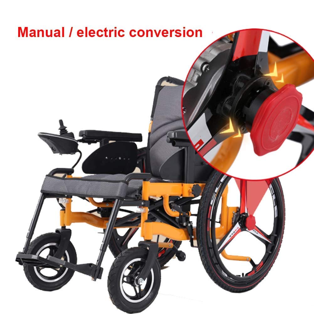 Heavy Duty Elektryczny wózek inwalidzki, składany, lekki, mobilny skuter, wygodny, do domu, na zewnątrz, gotowe do siedzenia 45 cm, łożysko ładunkowe 100 kg, P