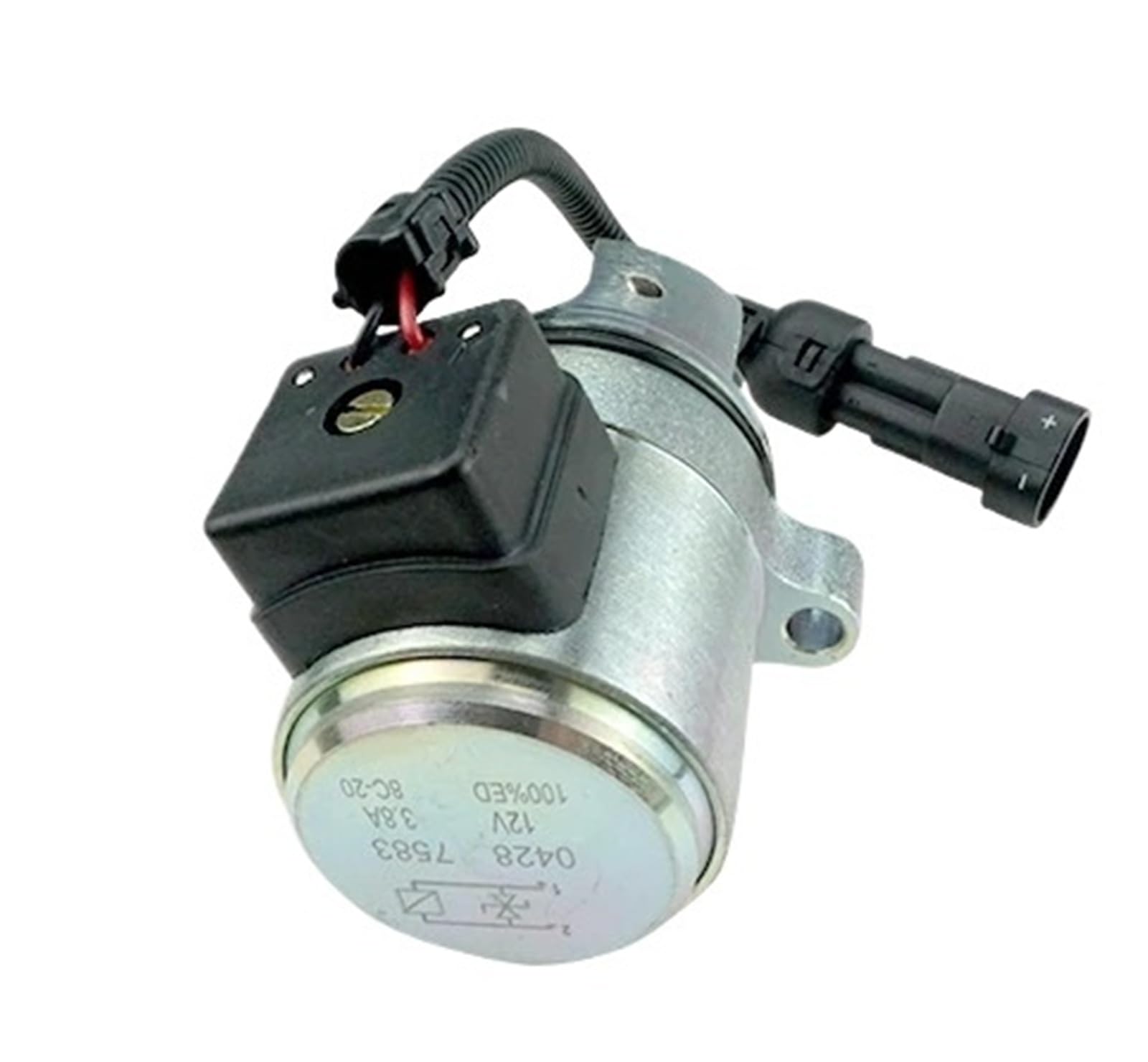 Trgyjgkf One Color 04287583 Diesel Generator Flameout Solenoid Valve Device Stop Switch Excavator Accessories