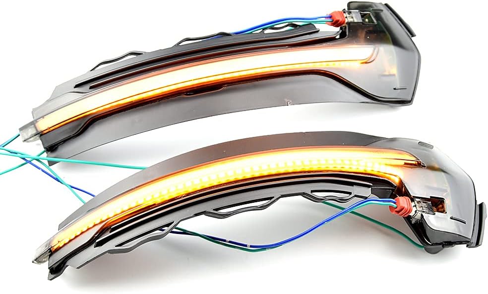 2pcs Dynamic Sequential Blink LED Side Mirror Turn Signal Light Assembly Compatible with Au-di A3 8V 2013-2020, Compatible with Au-di S3/RS3 8V 2013-2020