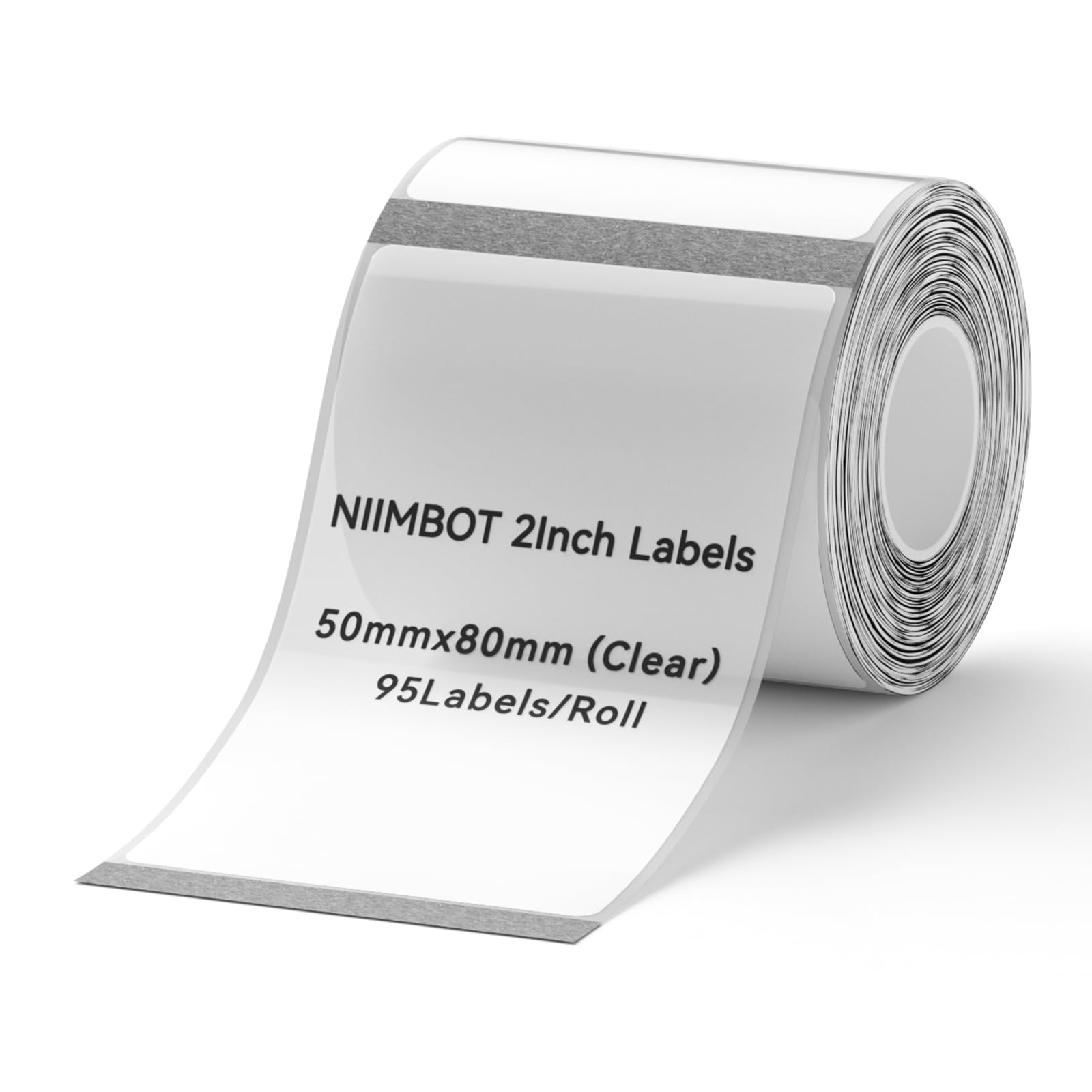 NIIMBOT Labels for B1/B21/B31 Label Maker, 50 x 80 mm (1.97'' x 3.15'') 95 Tapes/Roll, Thermal Label Tape, Waterproof, Oil-Proof for Home Office Small