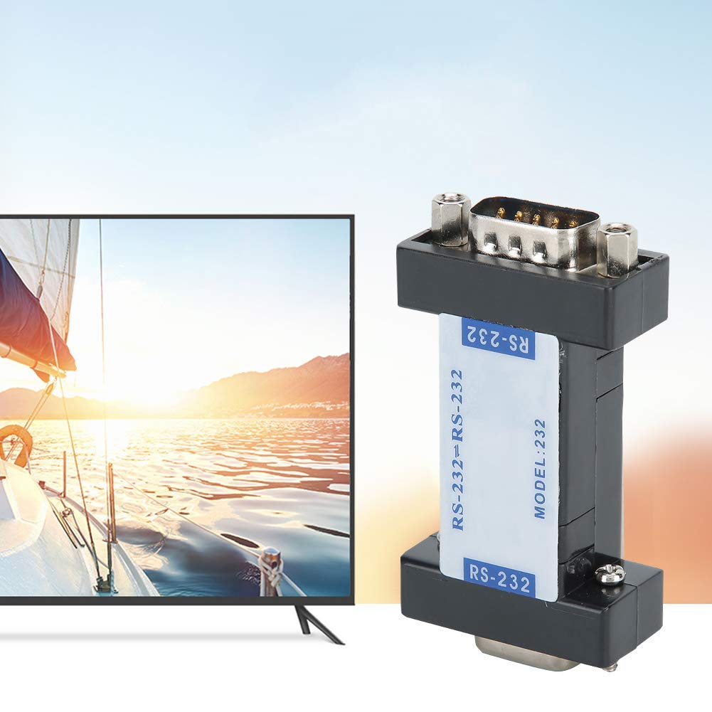 Diyeeni Isolateur électrique Optique RS232 à RS232 pour Port série DB9 Adaptateur d'interface isolé RS232